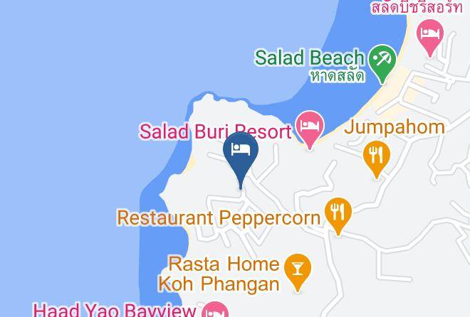 Amphoe Ko Pha Ngan - West Coast Beach Resort Maps