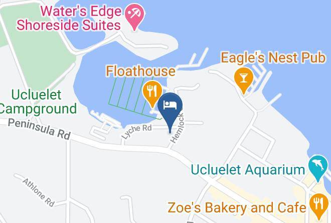 West Coast Motel On The Harbour Map