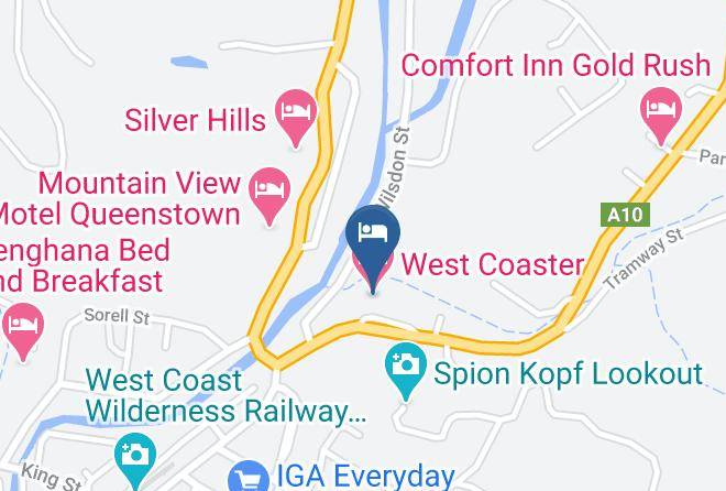 West Coast - West Coaster Motel Maps