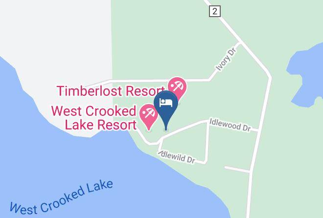 Hubbard - West Crooked Lake Resort Maps