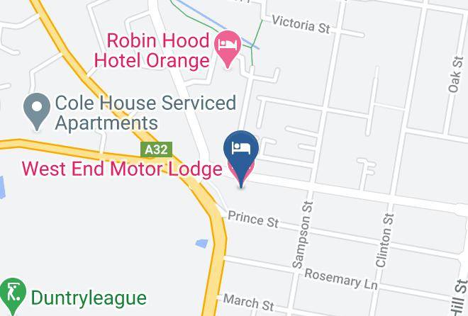 Orange - West End Motor Lodge Maps
