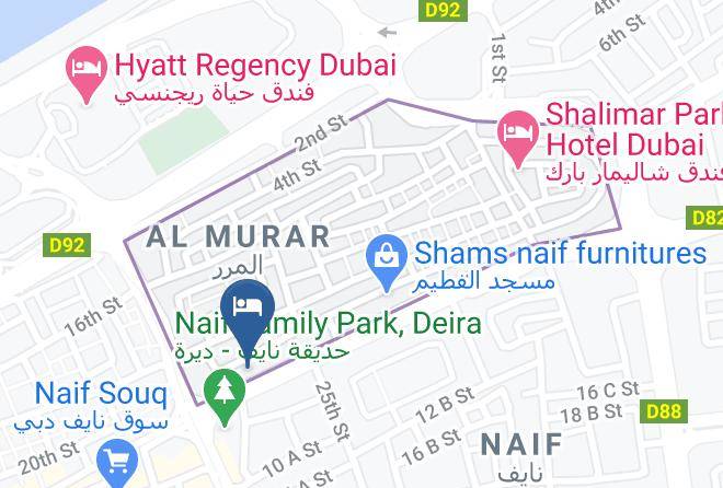 Dubai - West Hotel Maps