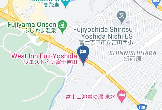 Fujiyoshida City - West Inn Fuji Yoshida Maps