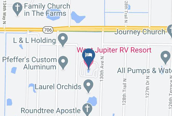 Palm Beach - West Jupiter Rv Resort Maps