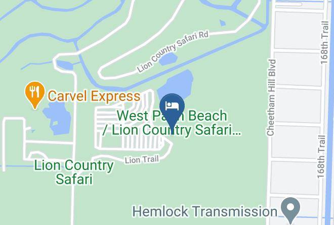West Palm Beach Lion Country Safari Koa Journey Map