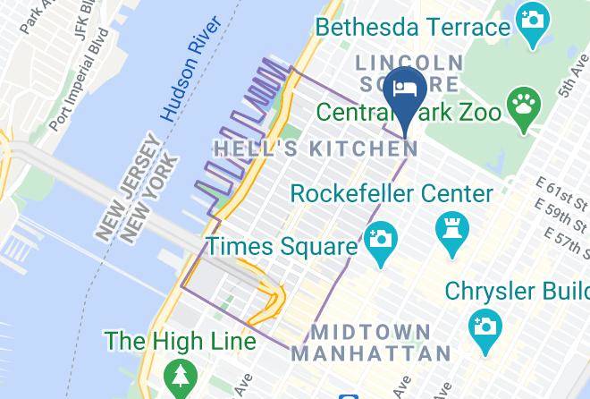 New York - 6 Columbus Central Park Hotel Maps