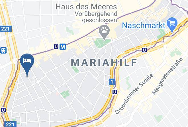 Vienna Mariahilf - Mynext Westbahnhof Hostel One Maps
