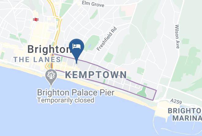 Westbourne Hotel & Spa Brighton Map