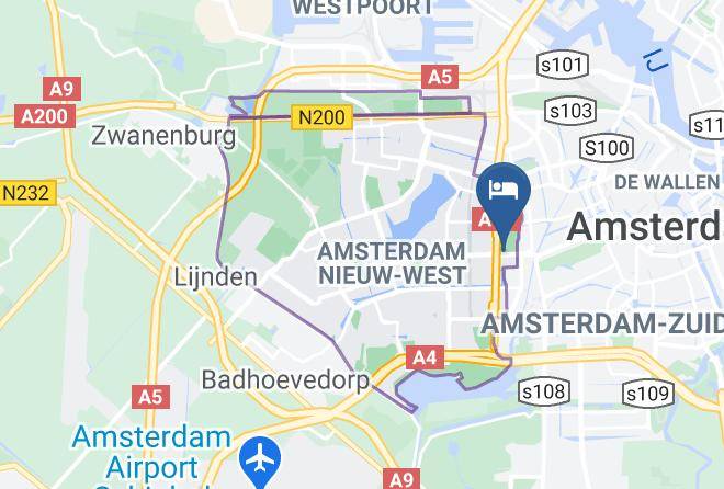 Westcord Fashion Hotel Amsterdam Map