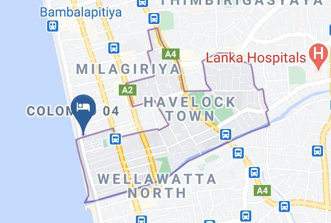 Colombo - Westeern Hotel Maps