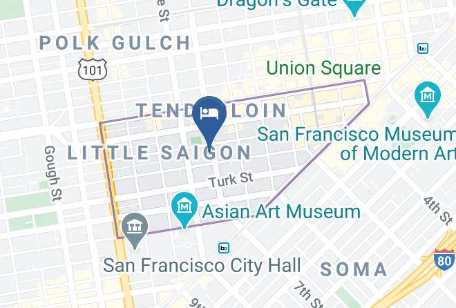 San Francisco - Western Hotel Maps
