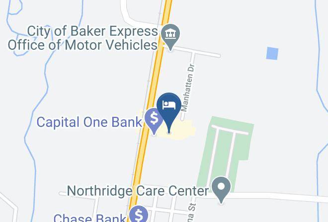 Western Inn Baker Map