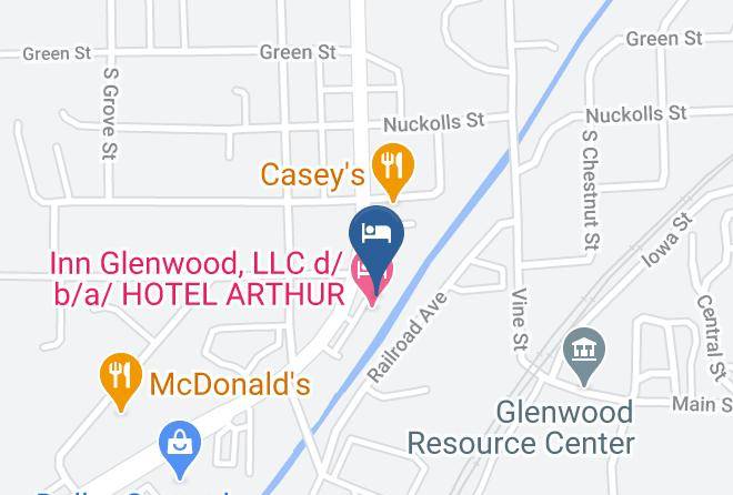 Western Inn Motor Lodge Hotel Arthur Map