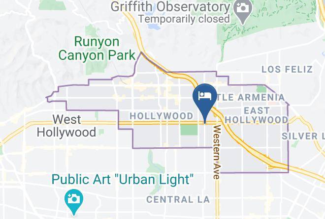 Western Plaza Motel Map