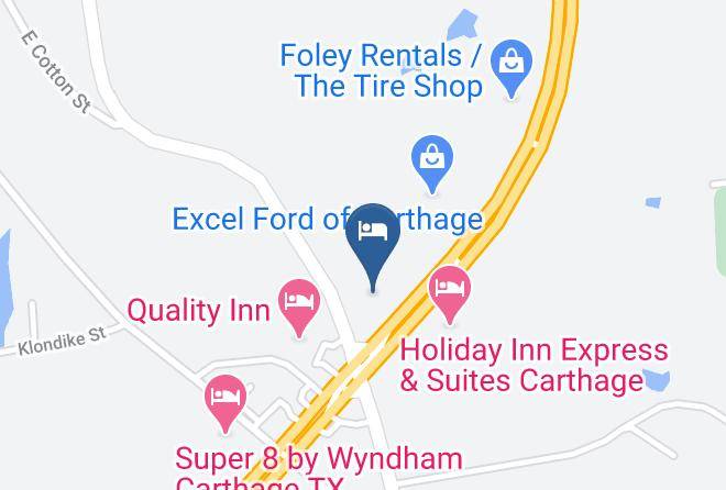 Western Twelve Oaks Motel Map