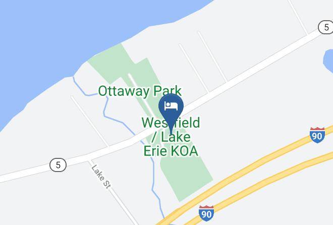 Chautauqua - Westfield Lake Erie Koa Maps