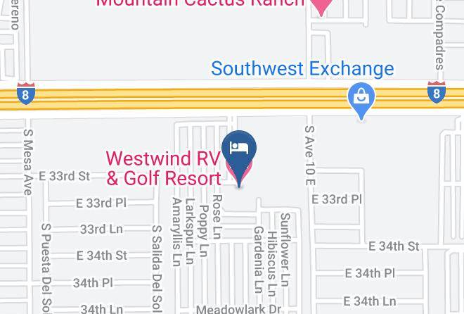 Westwind Rv & Golf Resort Map