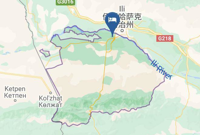 Ili Kazak Aut Prefecture - Wetland Ecological Park Hotel Maps