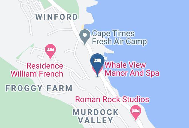 City Of Cape Town - Whale View Manor And Spa Maps
