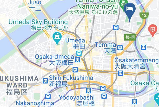 Osaka City Kita Ward - Whc Residence Tenroku Maps