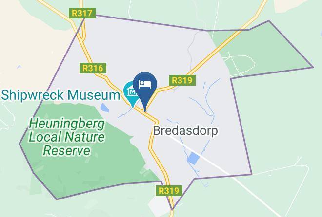 Overberg - Wheatlands Lodge Bredasdorp Maps