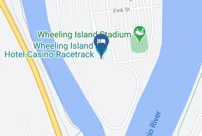 Ohio - Wheeling Island Hotel Casino Racetrack Maps