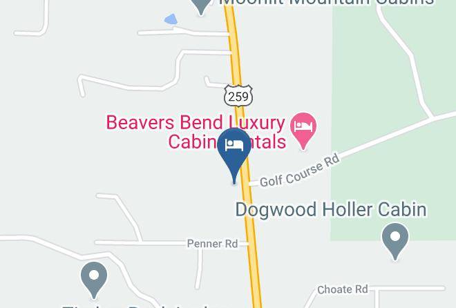 Mccurtain - Whippoorwill Resort Cabins Maps