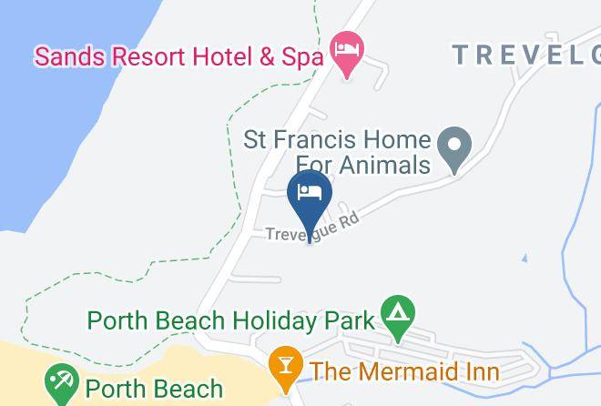 Cornwall - Whipsiderry Hotel Newquay Cornwall Maps