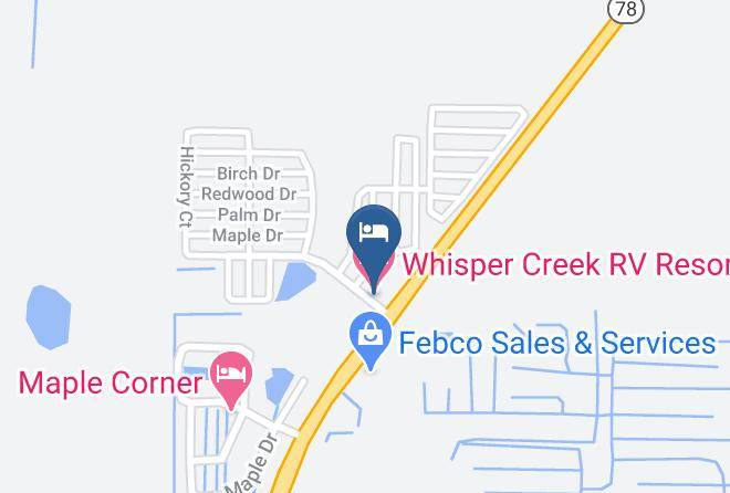 Glades - Whisper Creek Rv Resort Maps