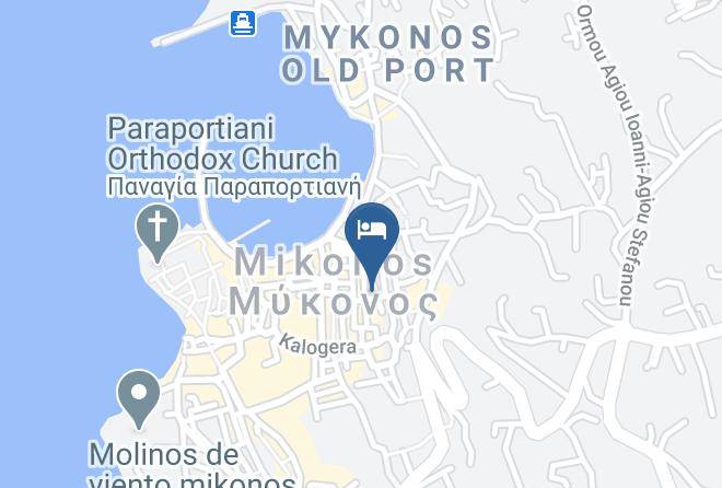 Mykonos - White And Grey Chora Maps