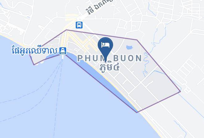 Preah Sihaknuk Town - White Beach Hotel Maps