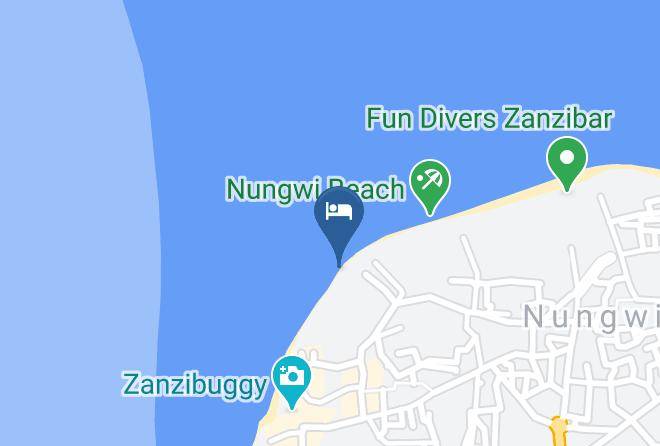 Zansibar North Central - White Bungalow & Restaurant Beach Maps