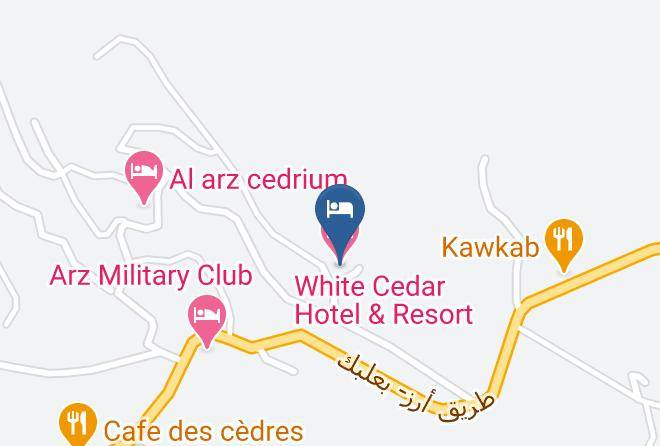 Bcharre - White Cedar Hotel & Resort Maps