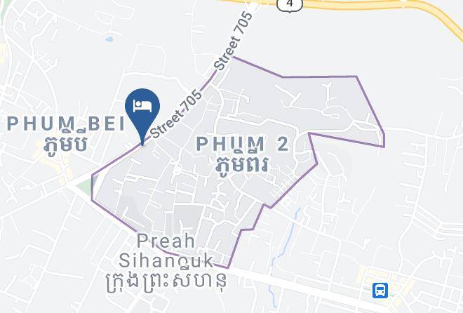 Preah Sihaknuk Town - White Dragon Hotel Maps