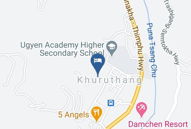 Punakha - White Dragon Hotel Maps