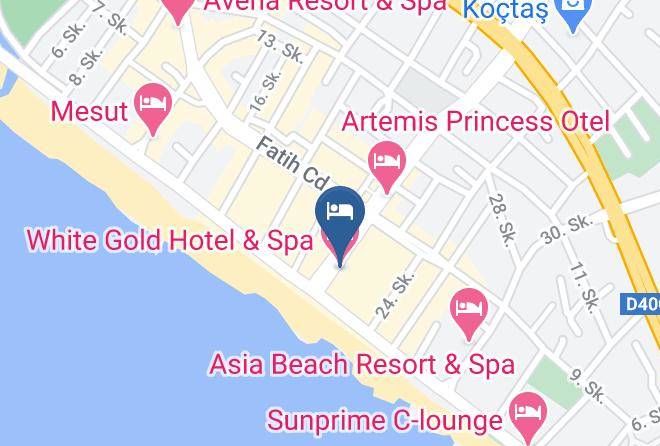 Alanya - White Gold Hotel & Spa Maps