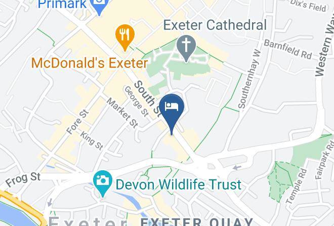 White Hart Hotel Exeter By Marston's Inn Map