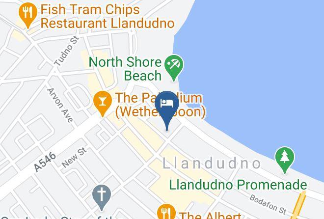 Conwy - White Heather Hotel Maps