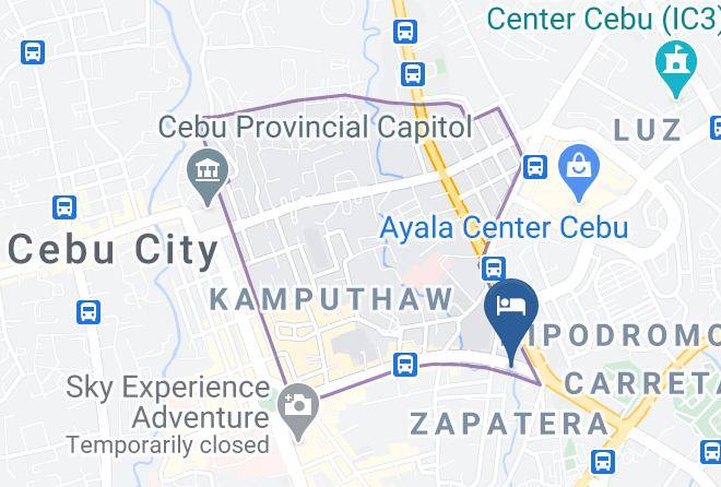 Cebu - White Knight Hotel Cebu Mango Avenue Maps