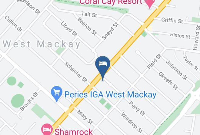 Mackay - White Lace Motor Inn Maps