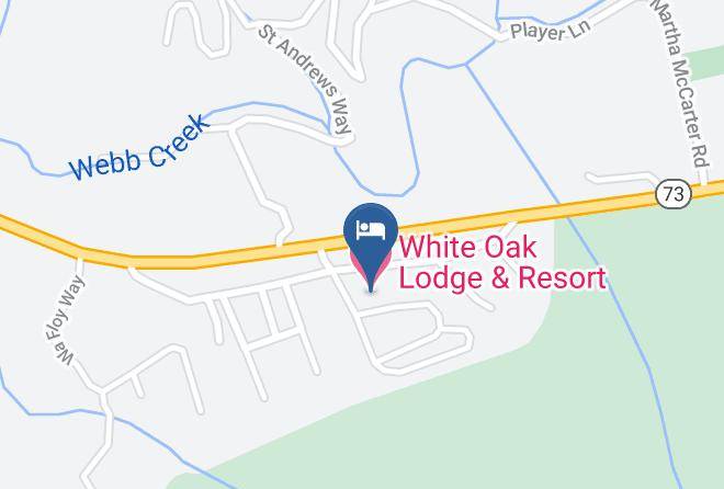 Sevier - White Oak Lodge & Resort Maps