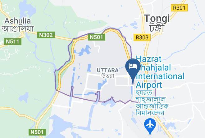 Dhaka - White Palace Hotel Maps
