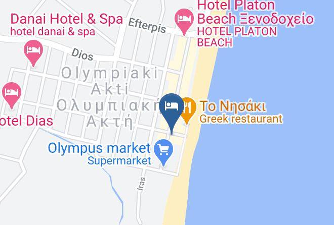 Pieria - White Rose Hotel Restaurant Peri Orexeos Maps