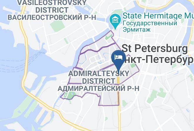 Saint Petersburg - White&black Home Hotel Maps