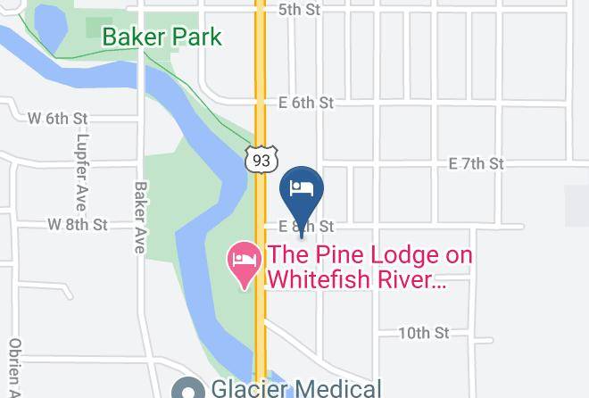 Flathead - Whitefish Motel & Studios Maps