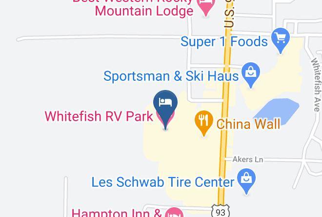 Flathead - Whitefish Rv Park Maps