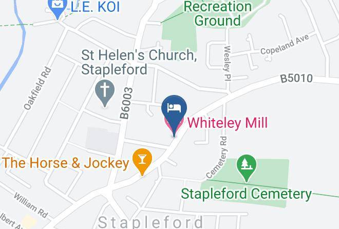 Notts - Whiteley Mill Hotel Maps