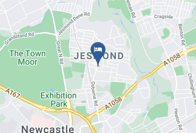 Newcastle Upon Tyne - Whites Hotel Maps