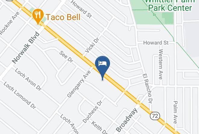 Whittier Travel Inn Map