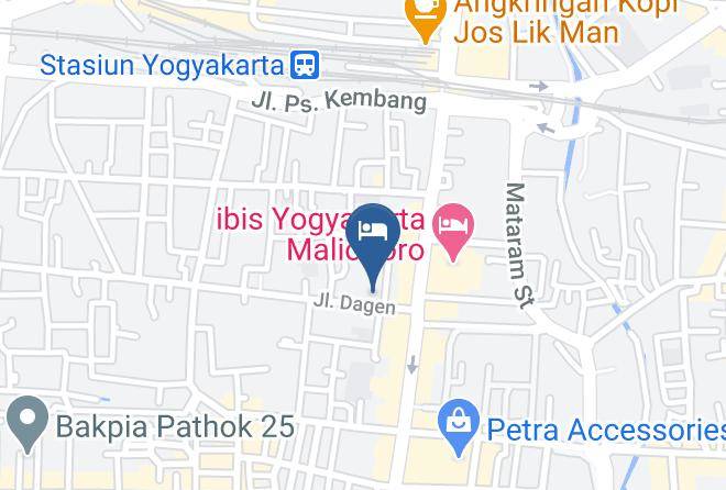 Kota Yogyakarta - Whiz Hotel Malioboro Yogyakarta Maps